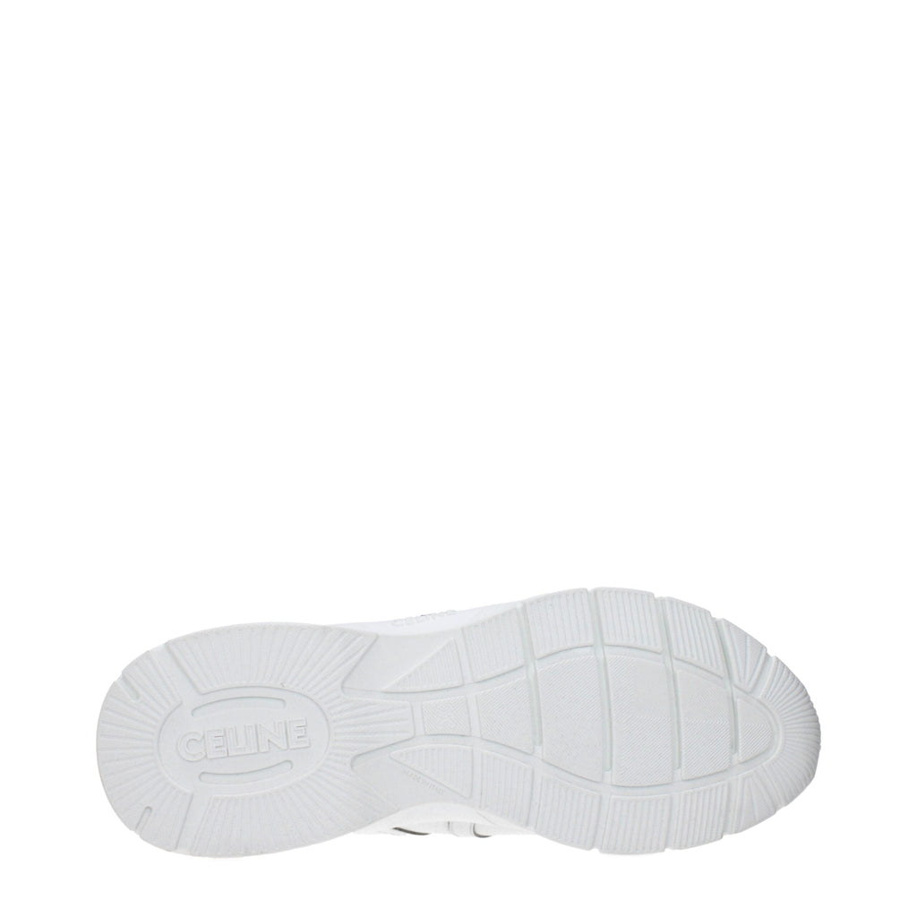 Celine White Leather Athletic Men's Sneakers