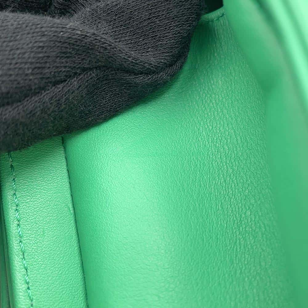 CHANEL Boy Chanel ChainShoulder Bag GreenA67086 Lambskin Size 25