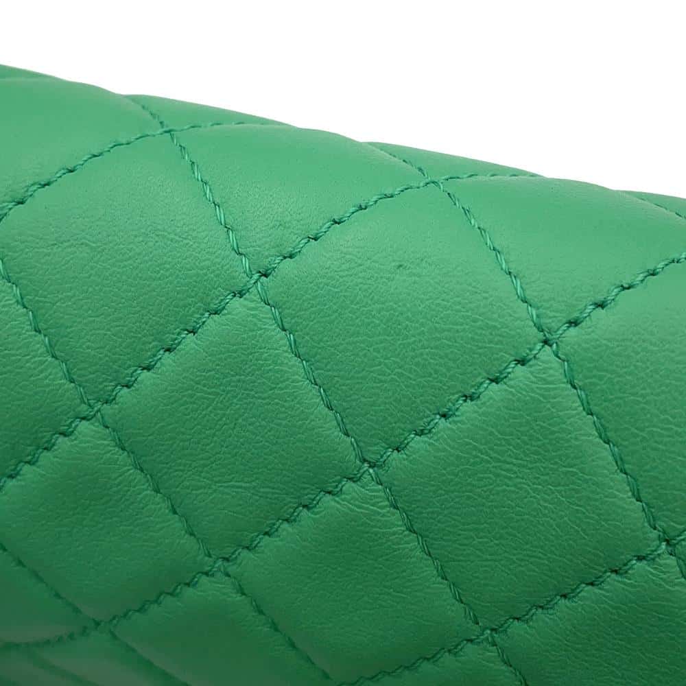 CHANEL Boy Chanel ChainShoulder Bag GreenA67086 Lambskin Size 25