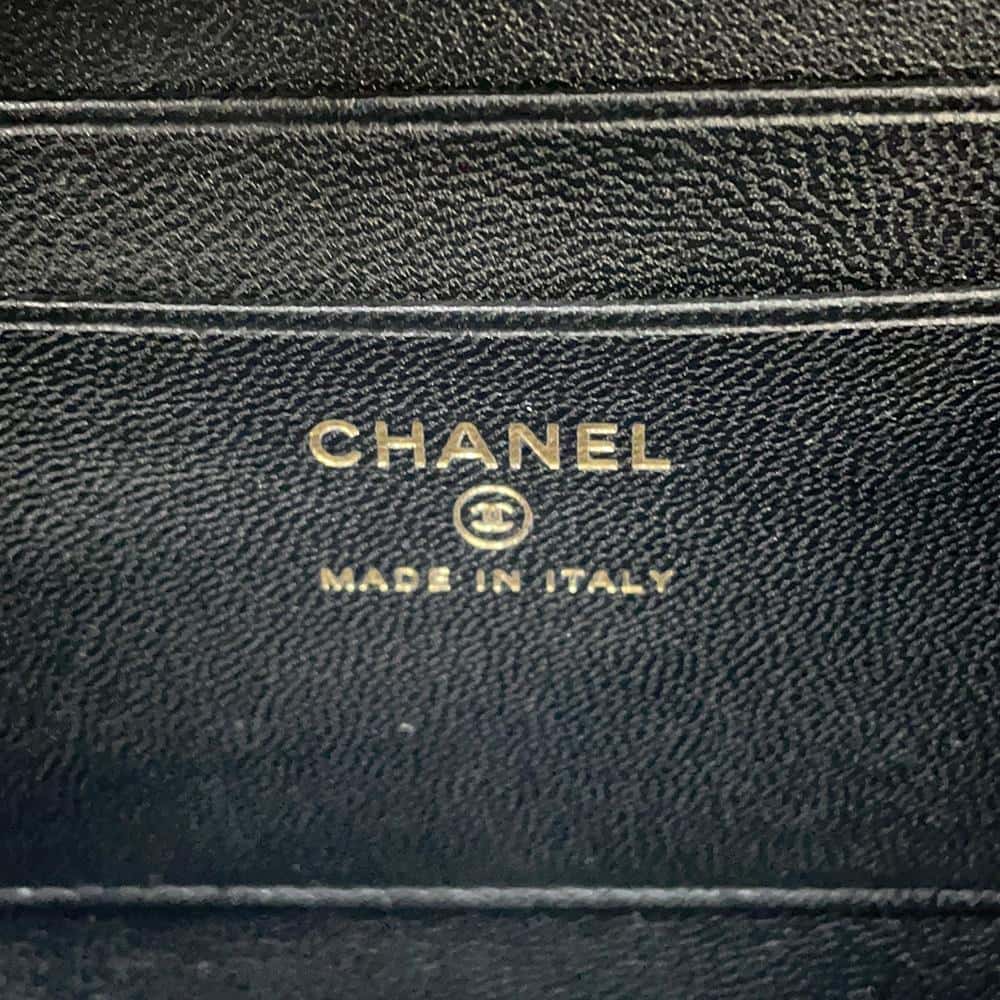 CHANEL CCFiligree Mini ChainShoulder BlackA84452 Lambskin