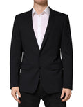 Dolce & Gabbana Black Wool Single Breasted 2 Button Blazer