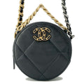 CHANEL 19 Round 2wayShoulder BlackAP0945 Lambskin
