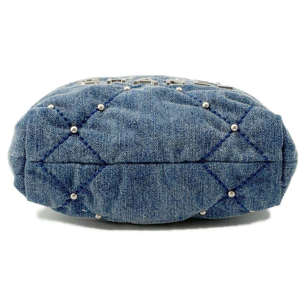 CHANEL 22 ChainShoulder BlueAS3980 Denim Size Mini
