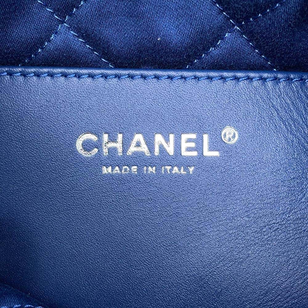 CHANEL 22 ChainShoulder BlueAS3980 Denim Size Mini