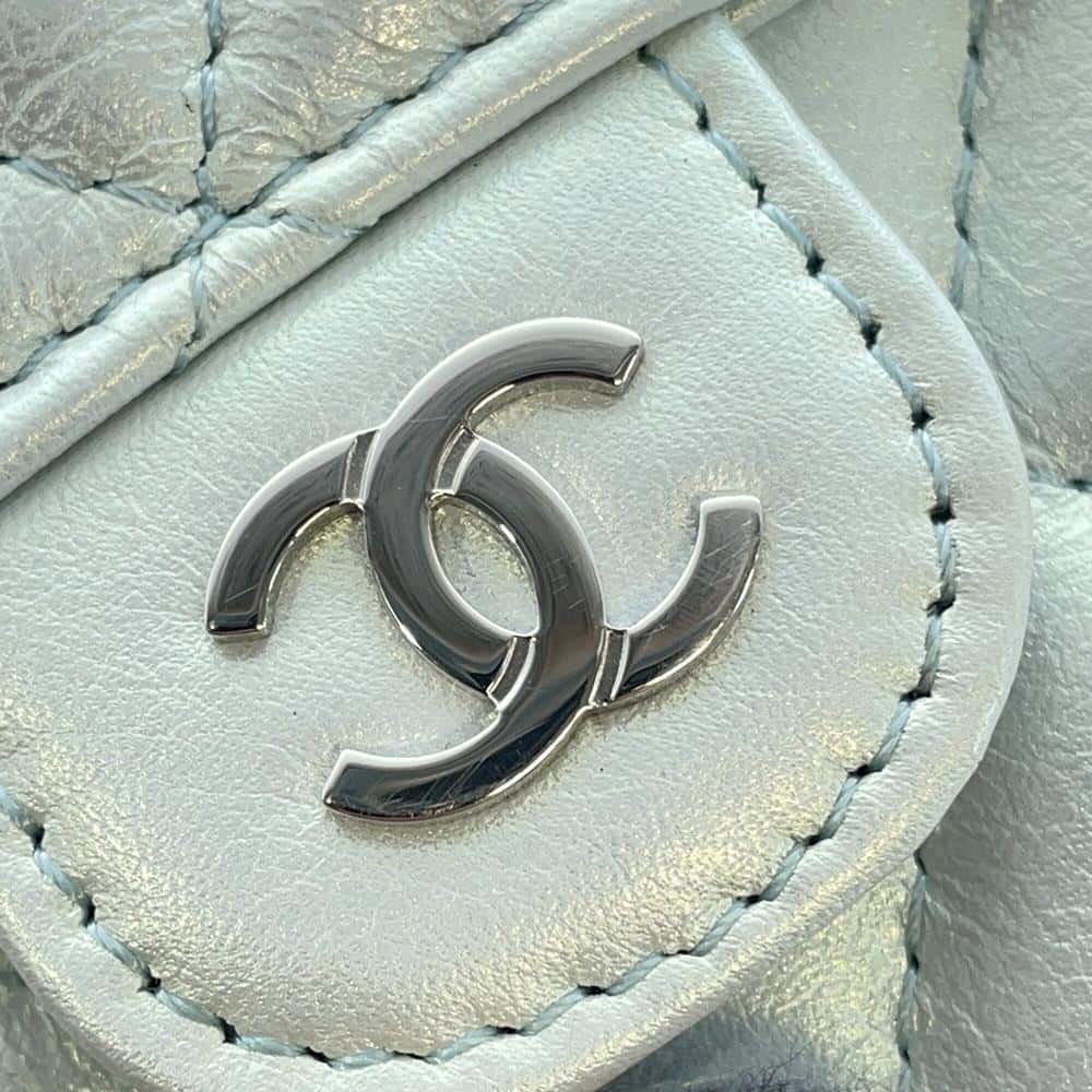 CHANEL Matelasse ChainClutch Light BlueAP2164 Lambskin