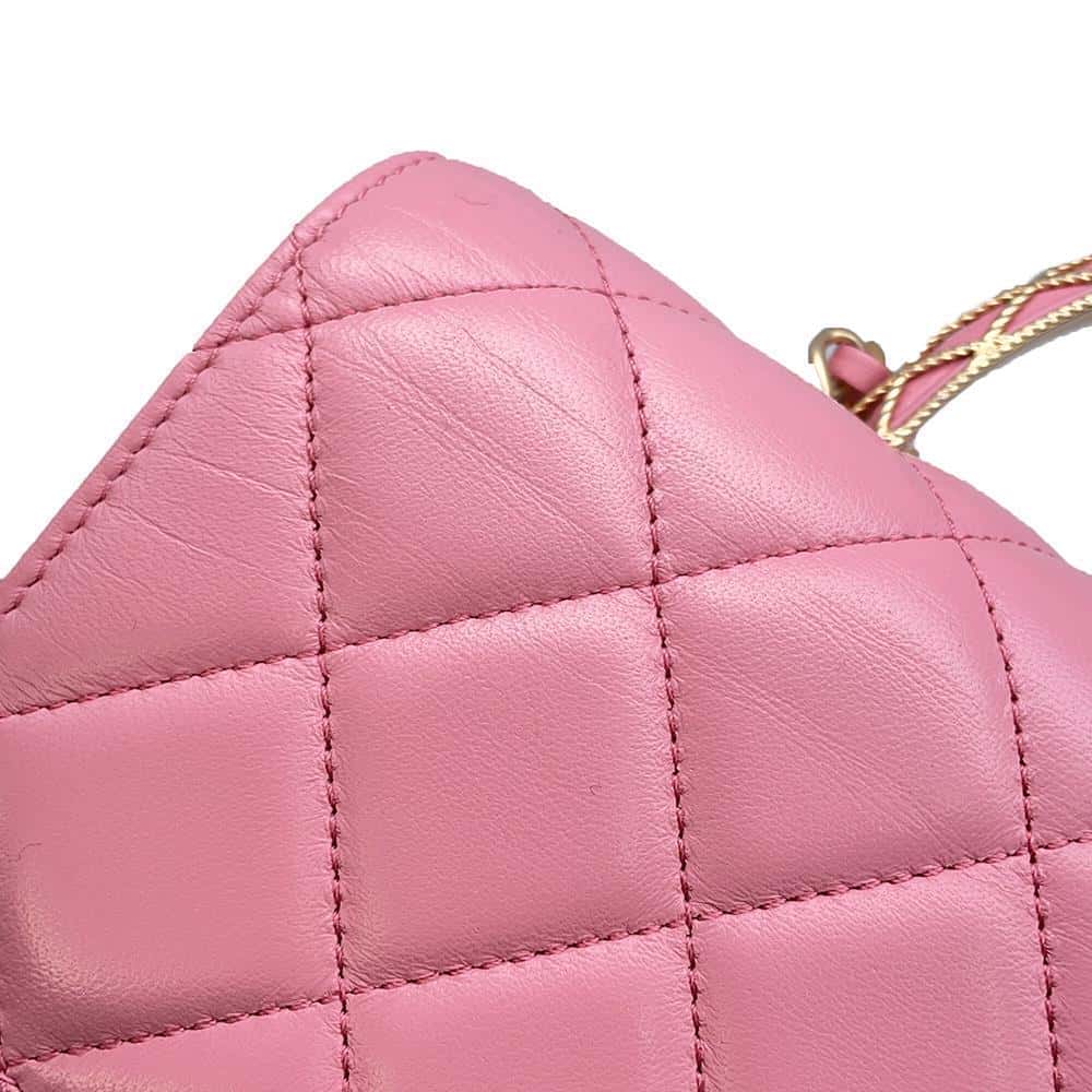 CHANEL Matelasse Lambskin 2WAY Shoulder Bag Top Handle PinkAS4233 Lambskin