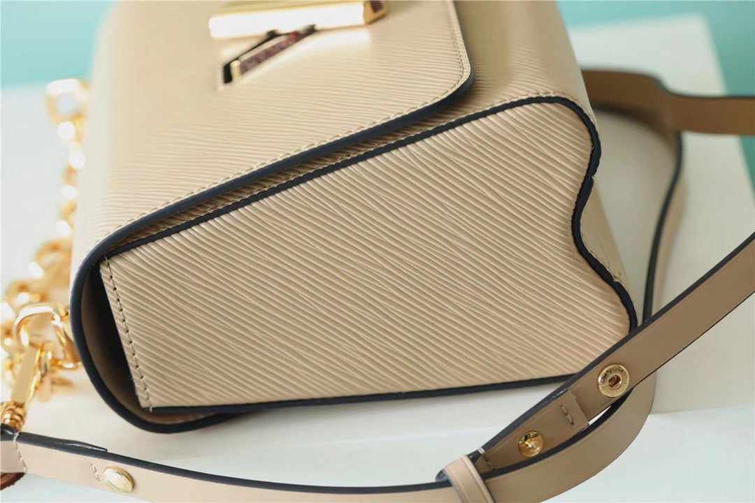 Louis Vuitton Twist MM Epi Beige For Women,  Shoulder And Crossbody Bags 9.1in/23cm Louis Vuitton