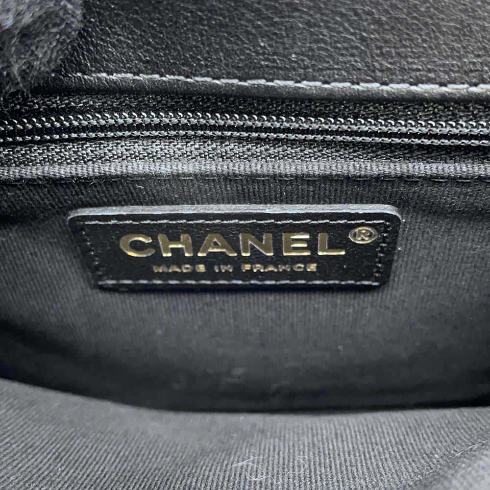 CHANEL Handle ChainShoulder Bag BlackAS3652 Jersy Patent Leather