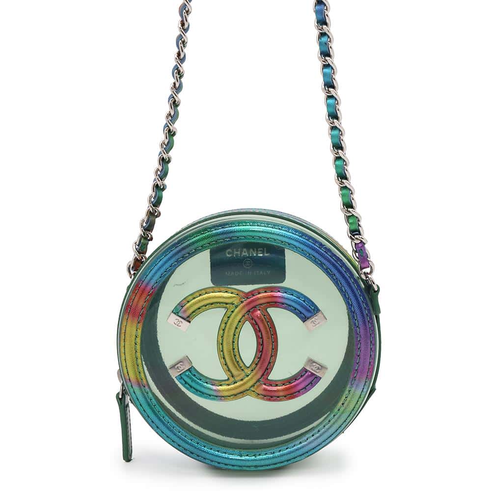 CHANEL CCFiligree PlasticsxLeather ChainShoulder Bag MulticolorAP0365 Plastics PVC