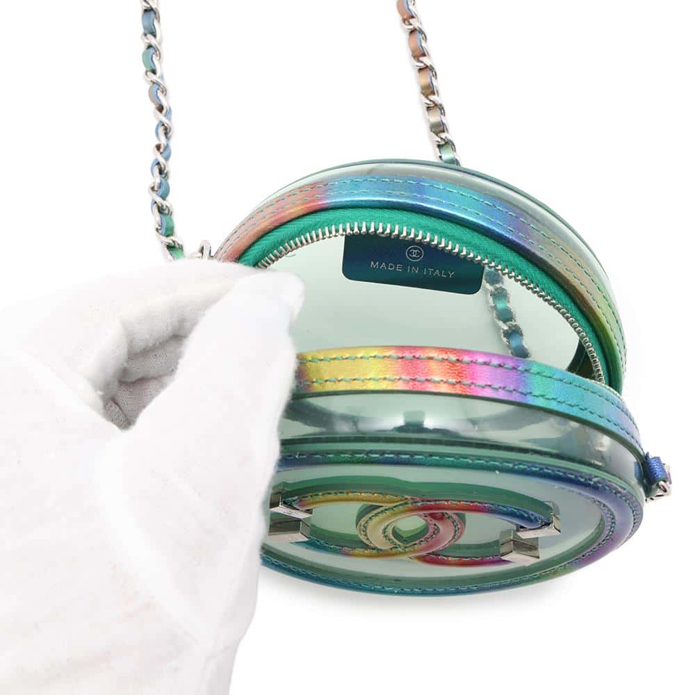 CHANEL CCFiligree PlasticsxLeather ChainShoulder Bag MulticolorAP0365 Plastics PVC