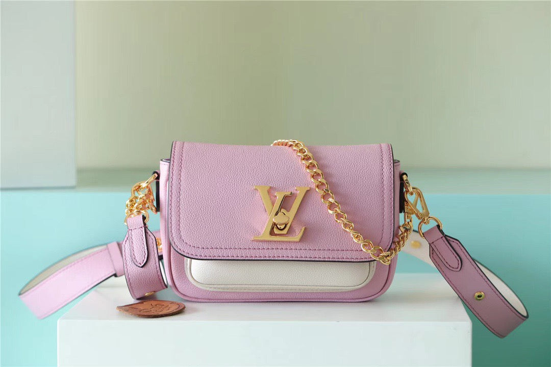 Louis Vuitton Lockme Tender Pink For Women, WomenÃƒÂ¢Ã¢â€šÂ¬Ã¢â€žÂ¢s Handbags, Shoulder And Crossbody Bags 7.5in/19cm Louis VuittonÃƒâ€šÃ‚Â 