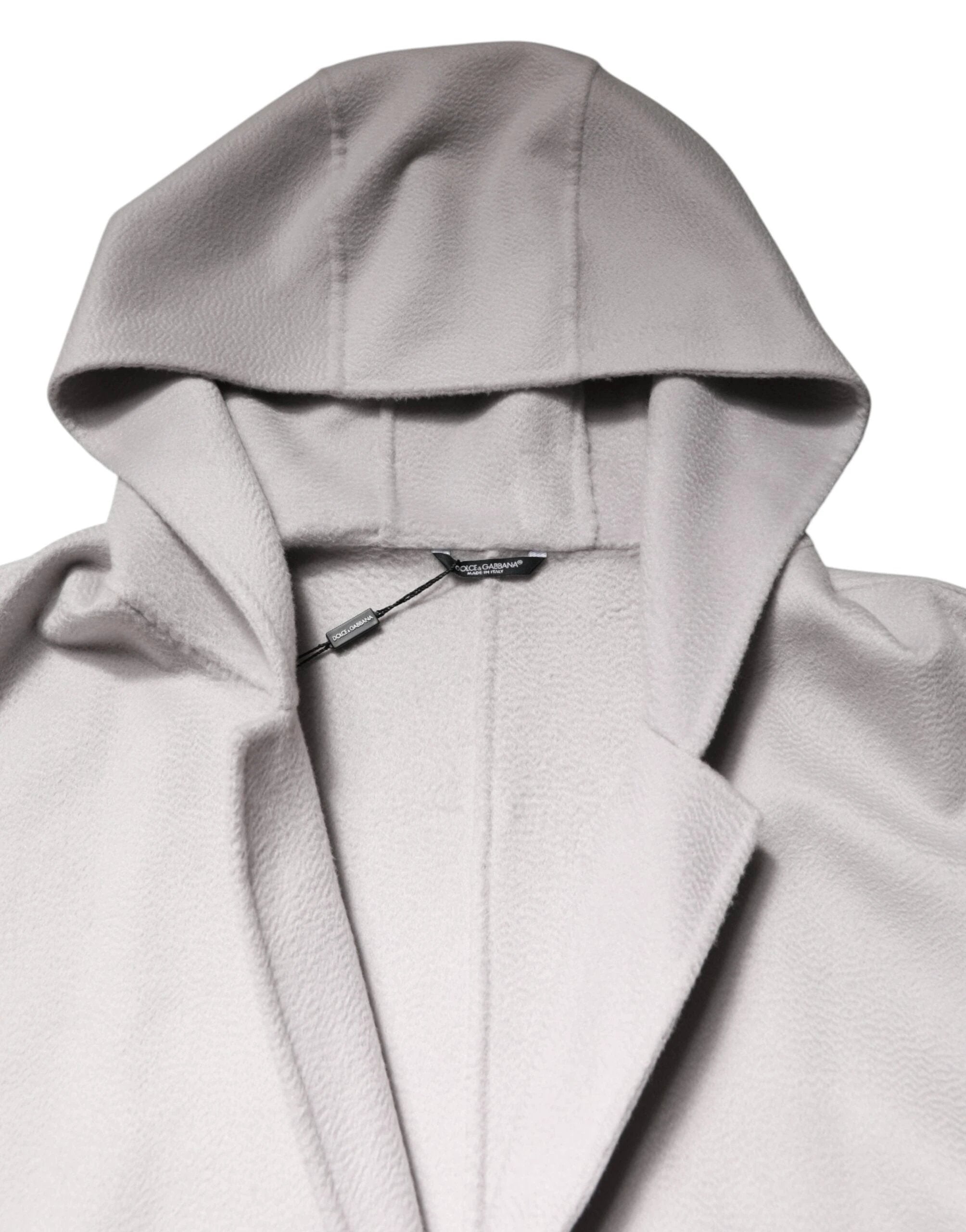 Dolce & Gabbana Off White Belted Long Trench Coat Men Jacket