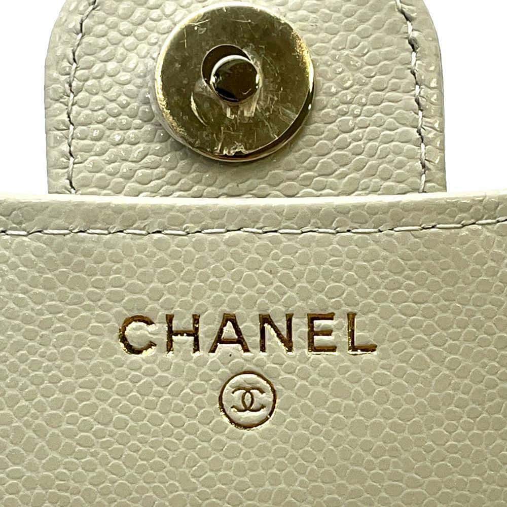 CHANEL Matelasse Flap ChainShoulder Phone Pouch GrayAP2096 Caviar Leather