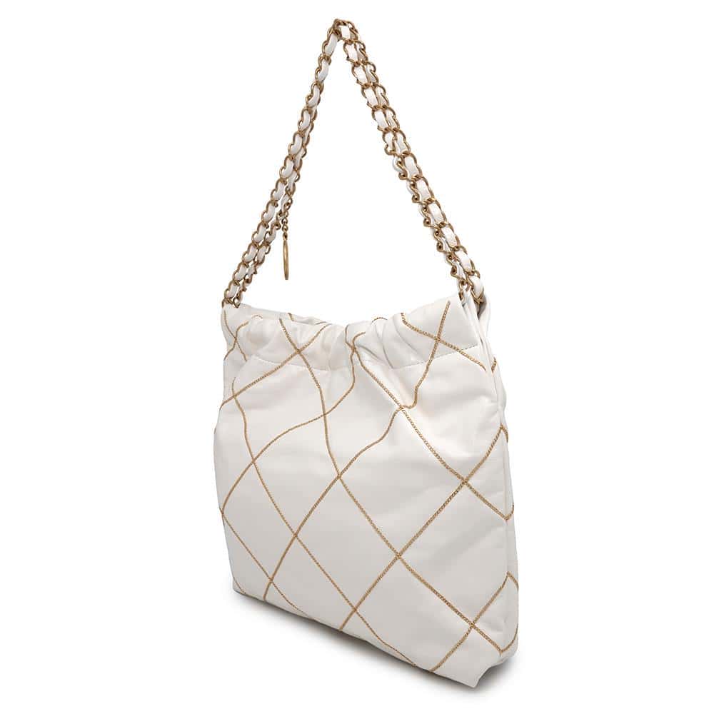 CHANEL CHANEL22 ChainShoulder Bag WhiteAS3260 Shiny Calf Leather Size Small