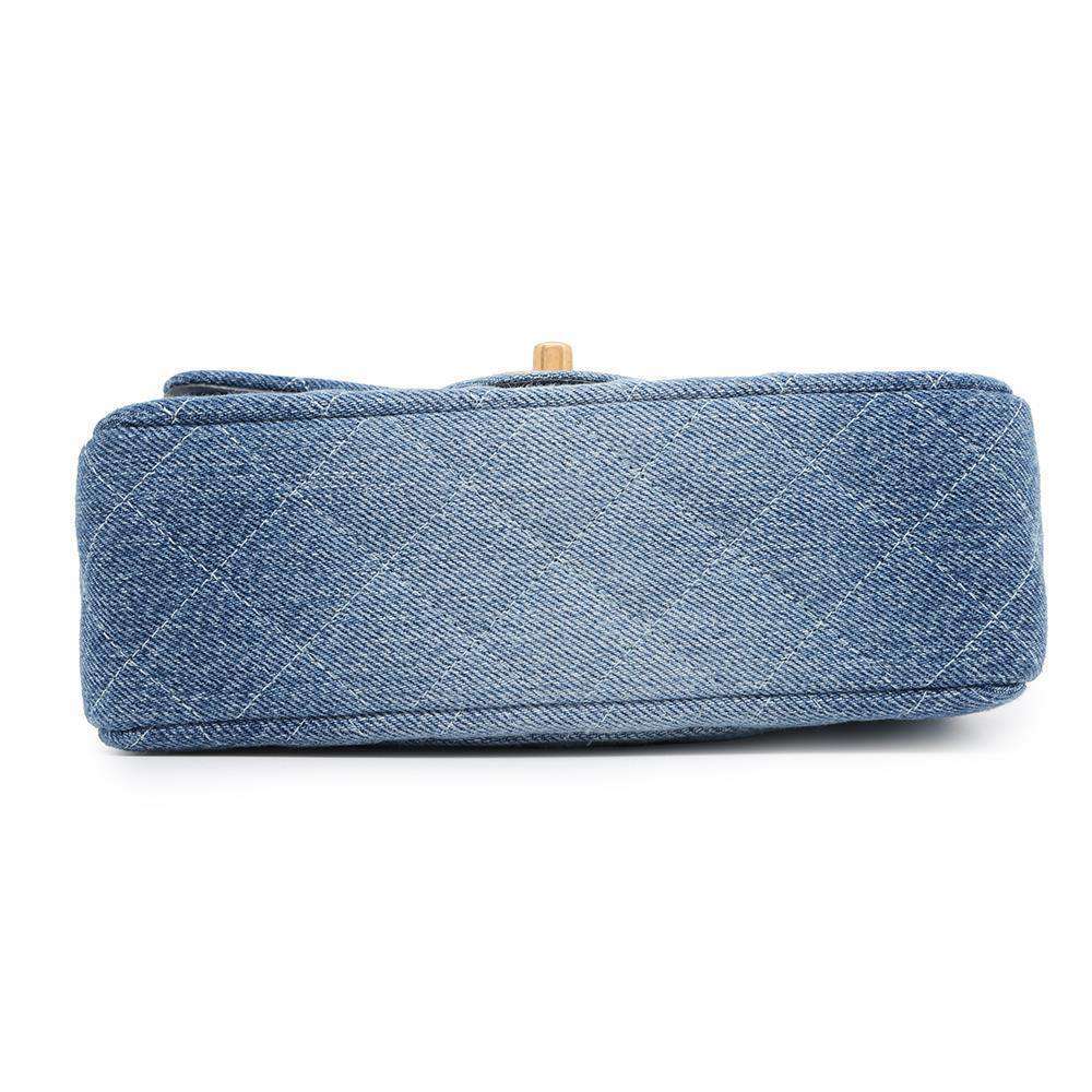 CHANEL Mini Matelasse ChainShoulder Bag BlueA69900 Denim Size 20