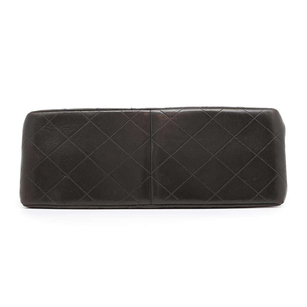 CHANEL Double FaCeline Matelasse ChainShoulder Black Lambskin