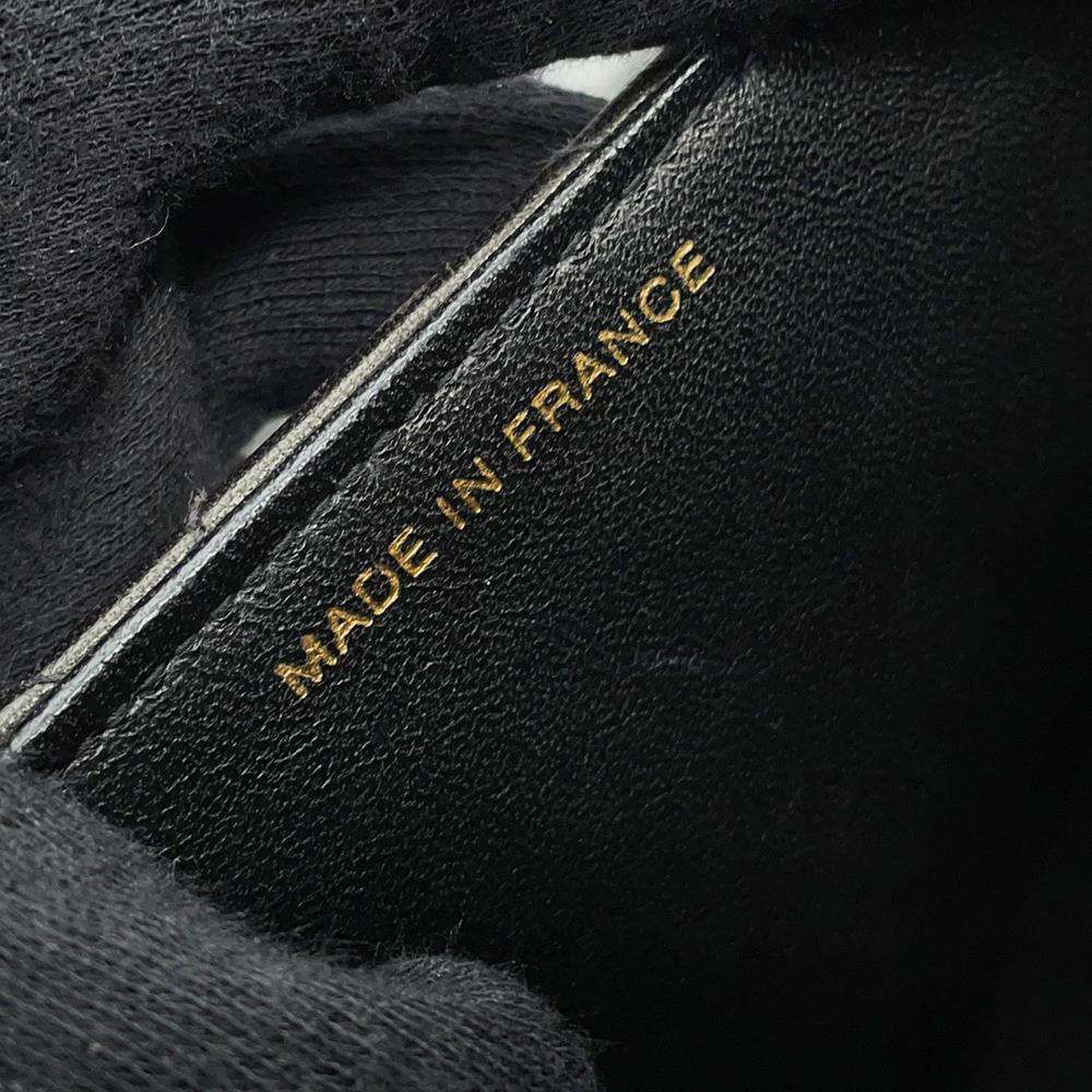 CHANEL Double FaCeline Matelasse ChainShoulder Black Lambskin