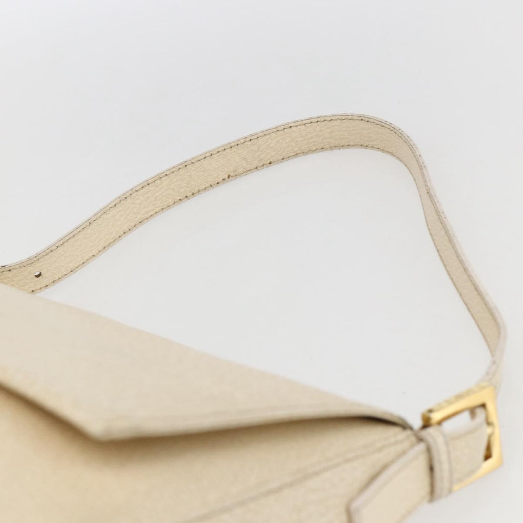 Fendi Mamma Baguette Shoulder Bag Canvas Beige Leather Shoulder Bag Bag