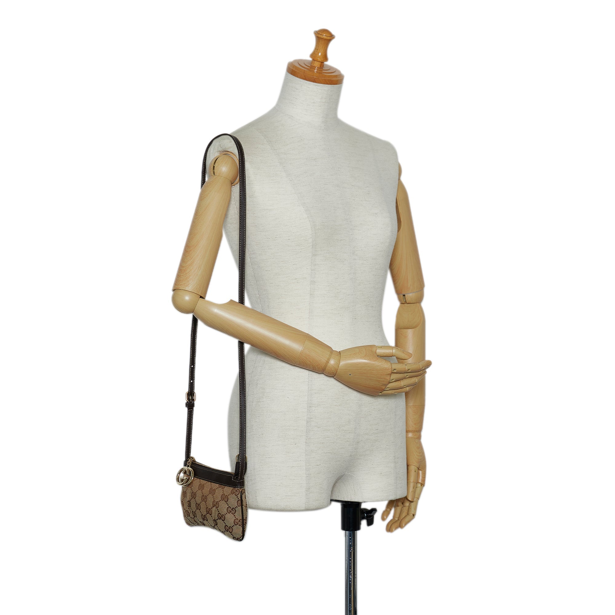 Gucci Crossbody Bag Mini Brown Gucci Canvas