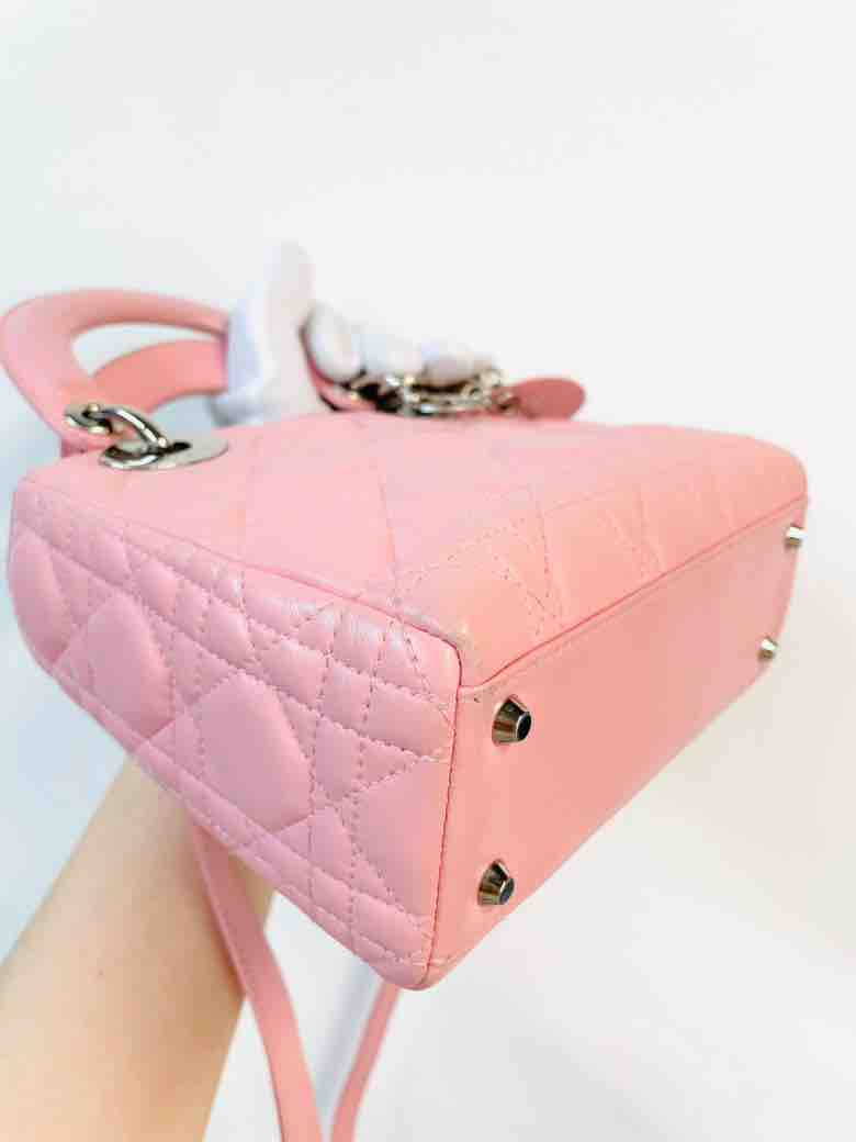 Dioror Pink Mini Lady Dioror Bag
