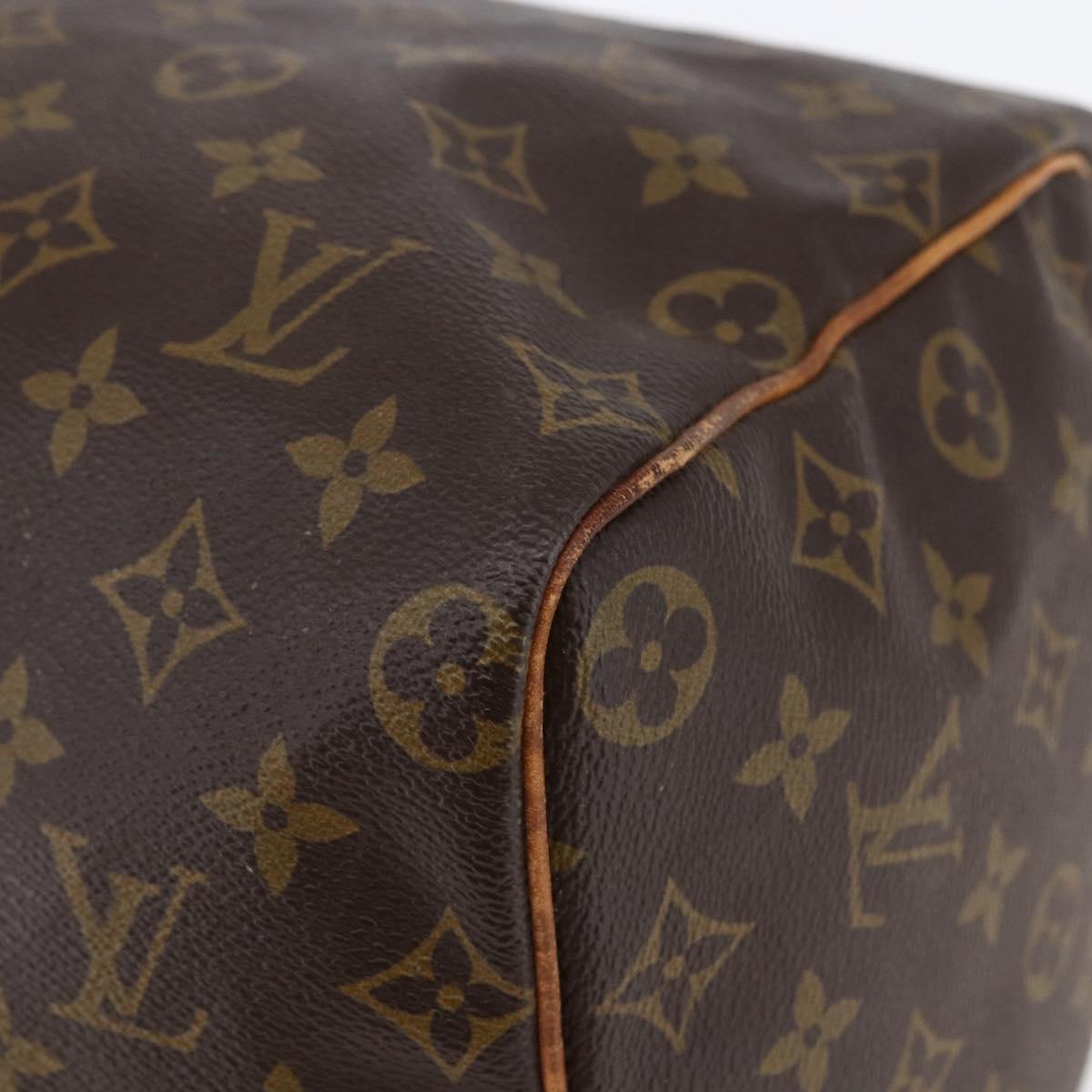 Louis Vuitton Speedy Bandouliere Bag Monogram Canvas Brown Canvas Handbag