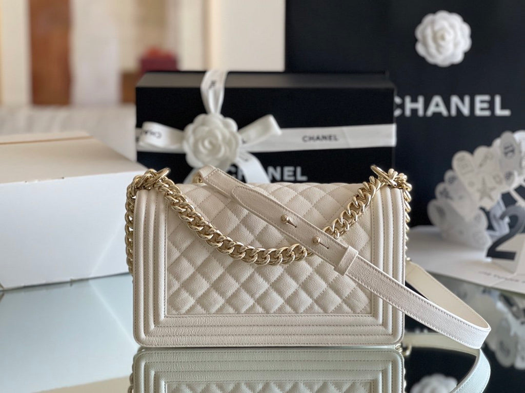 ChanelMeGLAMIum Classic GlamIap Bag 25cm White For Women A67086