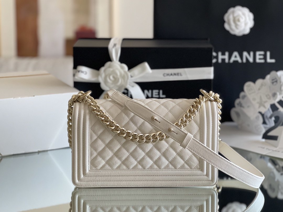 ChanelMeGLAMIum Classic GlamIap Bag 25cm White For Women A67086