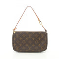 Louis Vuitton Pochette Accessoire  Canvas Clutch Bag
