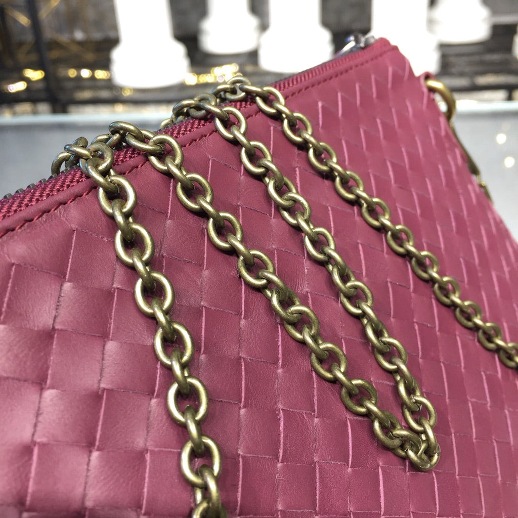 Chain Shoulder Bag Dark Red, For Women, Women Bags 9.6in/24.5cm