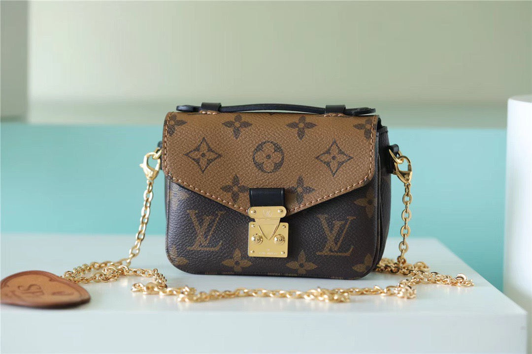 Louis Vuitton Micro Metis Monogram Canvas For Women, Women’s Handbags, Shoulder And Crossbody Bags 5.5in/14cm Louis Vuitton