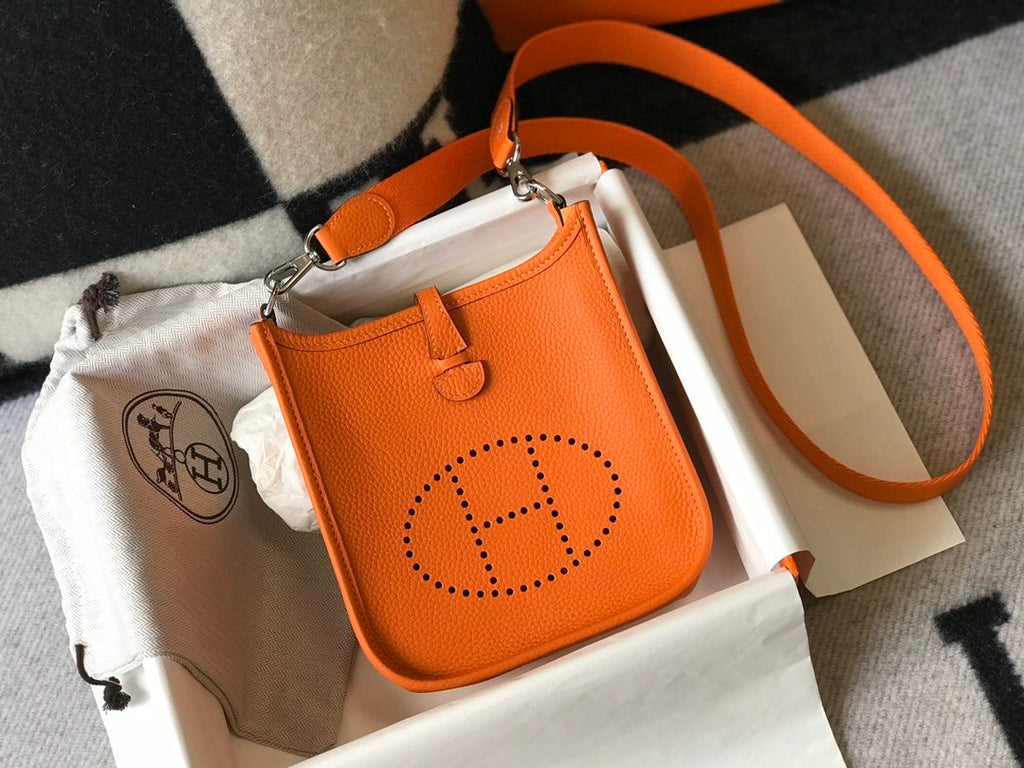 Evelyne 16 Amazone Bag Orange With SiLouis Vuittoner-Toned Hardware For Women, Shoulder And Crossbody Bags 6.3in/16cm