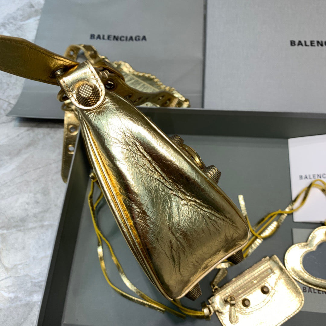 Le Cagole XS Shoulder Bag In Gold, For Women,  Bags 13in/33cm