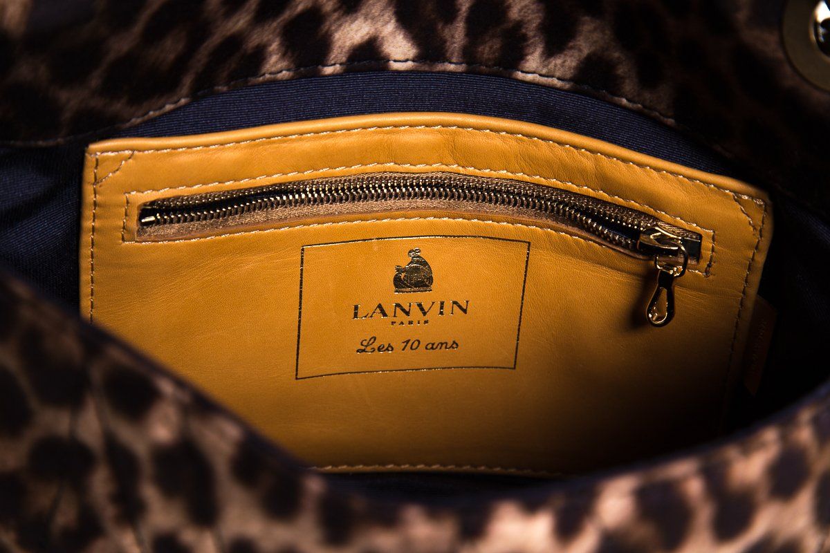 Lanvin Leopard Happy Shoulder Bag