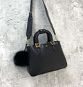 Small FF Tote Shoulder Black Bag For Woman 30cm/12in