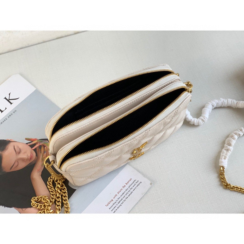 Saint Laurent Becky Crossbody Bag White For Women 7in/18cm YSL P00555149