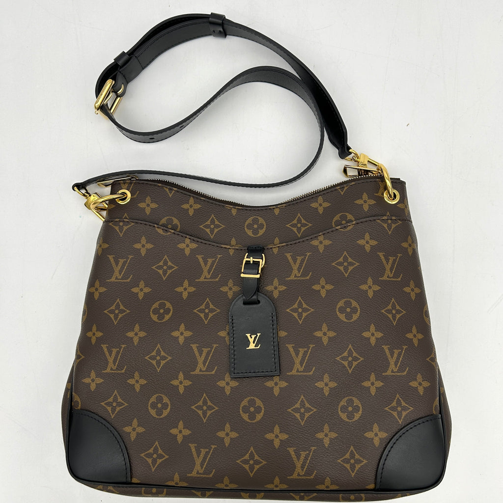 Louis Vuitton Monogram Odeon MM Brown Shoulder Bag Medium