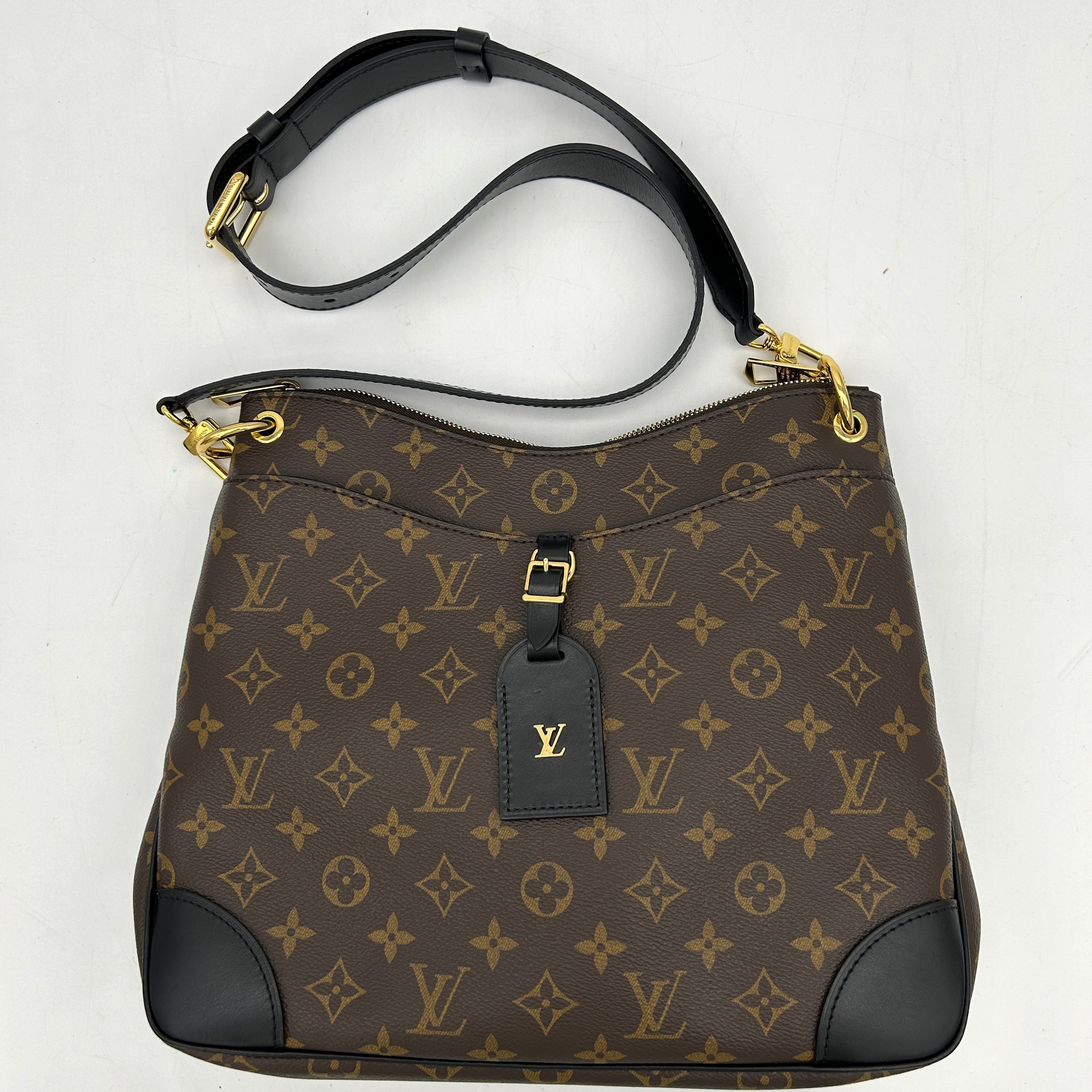 Louis Vuitton Monogram Odeon MM Brown Shoulder Bag Medium