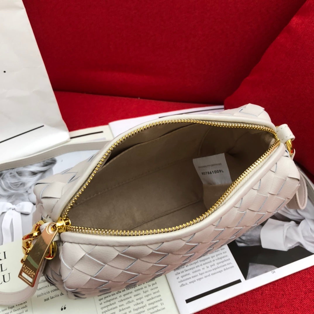 Bottega Veneta Crossbody Bag White, For Women, Bags 9.4in/24cm