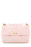 Valentino Pink Roman Stud Shoulder Bag