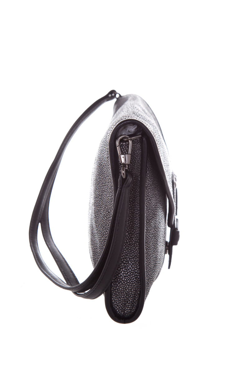 Longchamp Black Leather Shoulder Bag