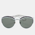 Dior Light Blue/purple Diorround Frame Aviator Sunglasses