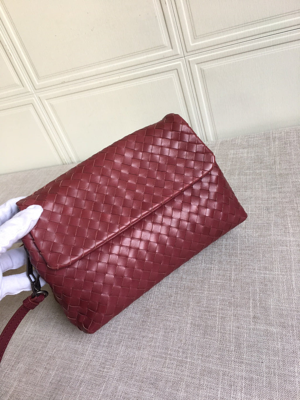 GLAMI Classic Intrecciato Red, For Women, WomenÃ¢â‚¬â„¢s Bags 8.9in/22.5cm