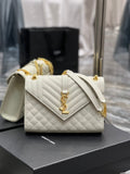 Top Quality Envelope MeTop Qualityum Chain Bag White For Women, Women’s Bags 9.4in/24cm YSL