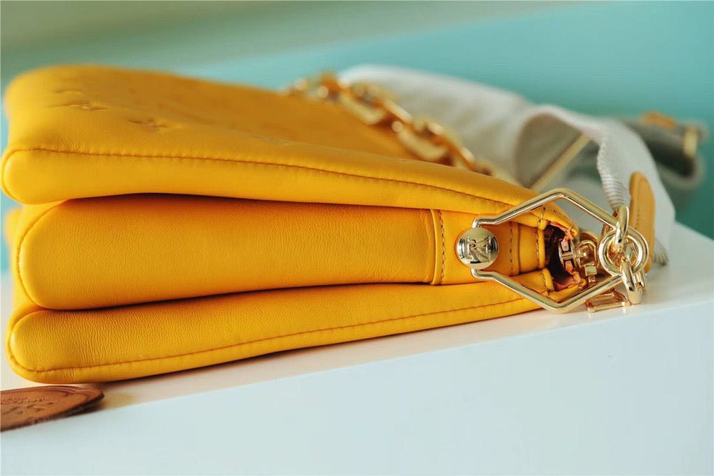 Louis Vuitton Coussin MM Monogram Yellow For Women, Women’s Handbags, Shoulder And Crossbody Bags 13.4in/34cm Louis Vuitton 