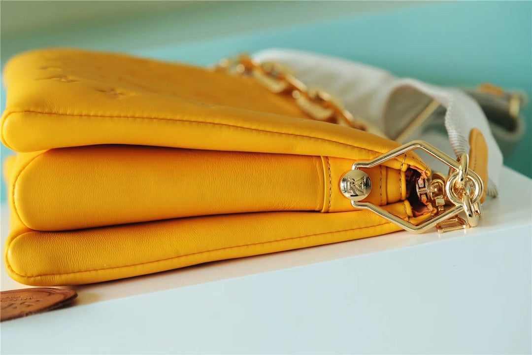 Louis Vuitton Coussin MM Monogram Yellow For Women, Women’s Handbags, Shoulder And Crossbody Bags 13.4in/34cm Louis Vuitton 