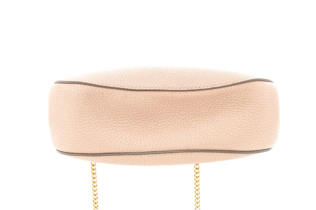 Chaneloe Pink Grained Lambskin Drew Shoulder Handbag