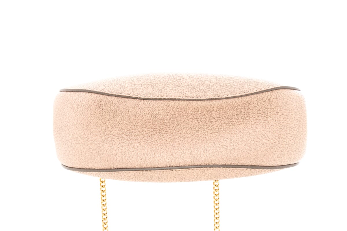 Chaneloe Pink Grained Lambskin Drew Shoulder Handbag