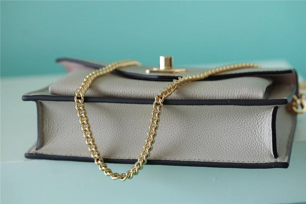 Louis Vuitton Mylockme Chain Pochette Grey For Women,  Shoulder and Crossbody Bags 7.5in/19cm Louis VuittonÃƒâ€šÃ‚Â 