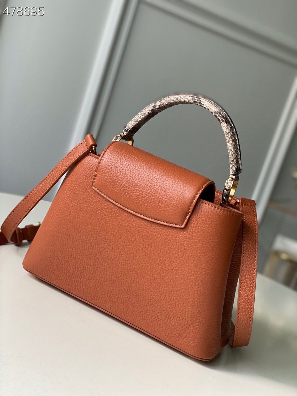 Louis Vuitton Capucines BB Taurillon And Python Brown For Women,  Shoulder And Crossbody Bags 10.4in/27cm Louis Vuitton N97980