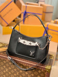 Louis Vuitton Marelle Tote MM Epi Black For Women, Women’s Handbags, Shoulder And Crossbody Bags 11.8in/30cm Louis Vuitton M59954